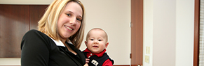 Woman with baby